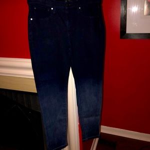 Dark Denim Straight Leg Jeans